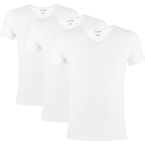 cotton 3-pack V-hals shirts basic wit