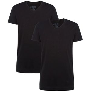 2-pack V-hals long shirts velo zwart