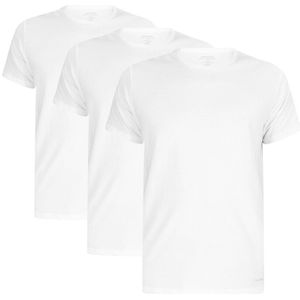 3-pack O-hals cotton shirts basic wit