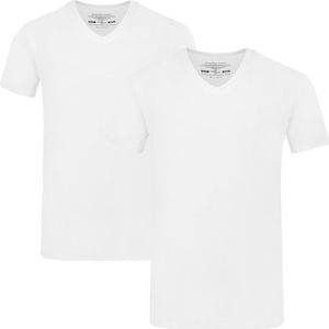 circular made 2-pack V-hals shirts vance wit