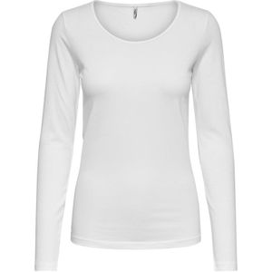 dames O-hals shirt longsleeve live love wit