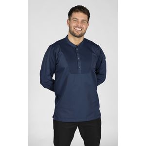 Cheffix Koksbuis Ice | Navy | lange mouw