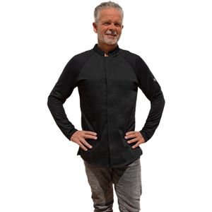 Cheffix Koksbuis Nassau | Zwart | lange mouw