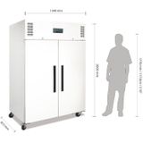 Polar Koelkast 1200 liter wit plaatstaal