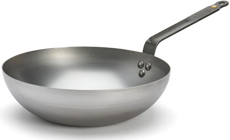 Wokpan - Staal - 30 cm - Geschikt voor Inductiekookplaat