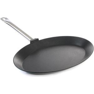 Hendi Ovale vispan - titanium coating - gietaluminium - 400x275x35 mm