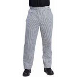 Whites Vegas unisex koksbroek zwart-wit geruit