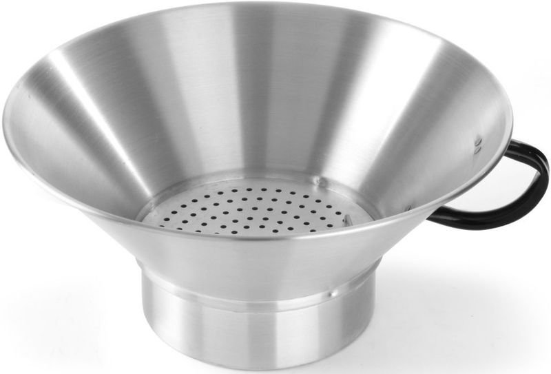 Hendi Frituurvergiet Aluminium - Vaste Bodem - Frites Lekbak met Uitneembare Zeef - Ø40x(H)17cm
