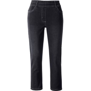 Dames 7/8-jeans in black denim