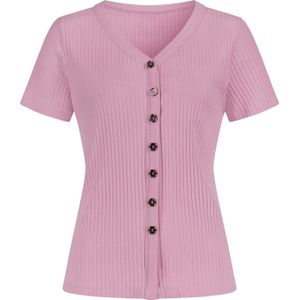 Dames Shirt met korte mouwen in roze