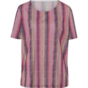 Classic Basics - Gedessineerd Shirt - Pink/Limoen - Korte Mouwen