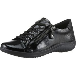 Dames veterschoen in zwart