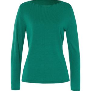 Dames Pullover met lange mouwen in smaragdgroen