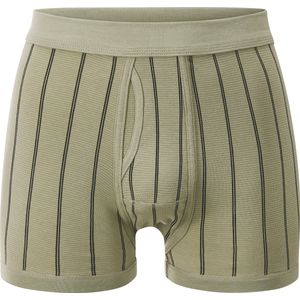 Heren Broek kort in kaki gestreept