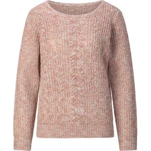 Dames Pullover met ronde hals in rozenhout