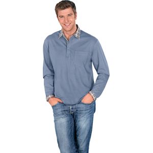 Classic - Poloshirt - Blauw - Lange Mouwen - 100% Katoen