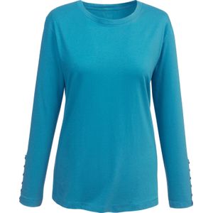 Unbranded - Longsleeve - Turquoise - 100% Katoen