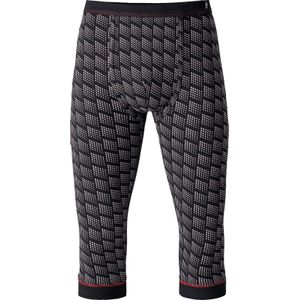 Heren 3/4-onderbroek in zwart geprint