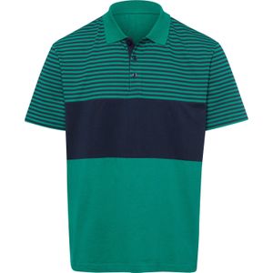 Heren Poloshirt in smaragdgroen/marine