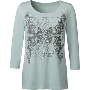 Longsleeve - Ecru - 100% Katoen - Gedessineerd