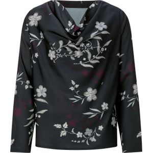 Dames Tuniek in zwart/champagne bedrukt