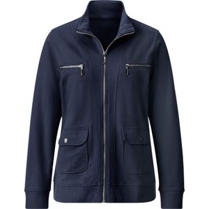 Marine Sweatvest - Katoen - Lange Mouwen - Ritssluiting - Borstzak