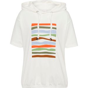 Sweater - Grafische Print - Capuchon - Oversized - Sweatstof