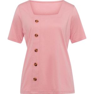 Dames Shirt met korte mouwen in rozenkwarts