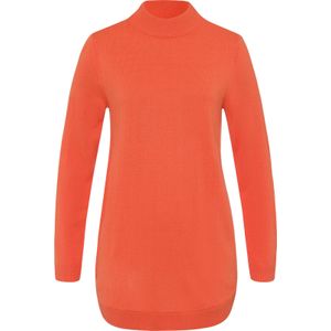 Pullover - Oranje - 100% Polyacryl - Lange Mouwen - Staande Kraag