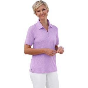 Dames Poloshirt in lila gemêleerd