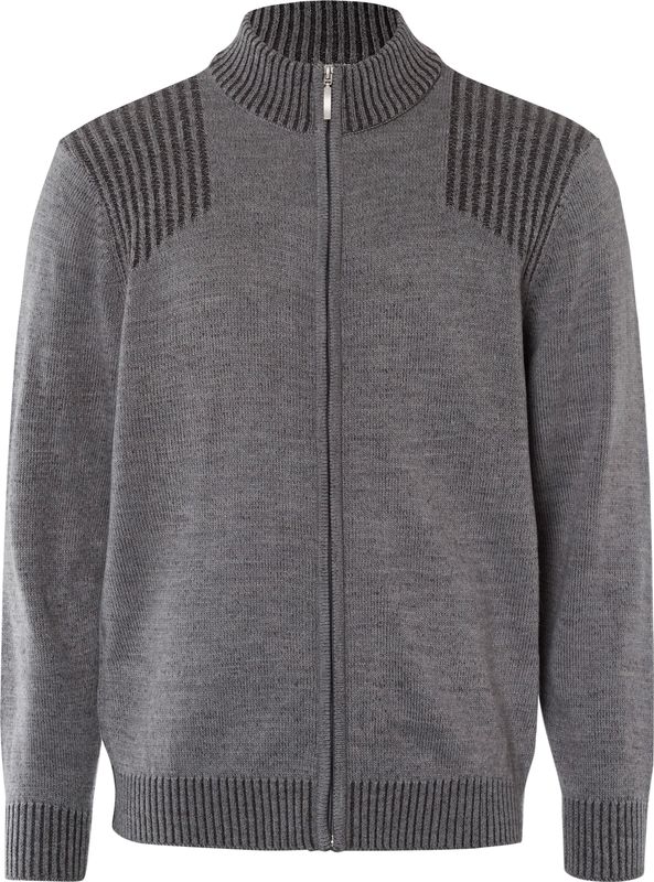 Vesten - Grijs - 100% Polyacryl - Lange Mouwen - Ritssluiting