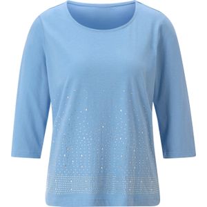 Kleding - Ecru/Lichtblauw - 100% Katoen - Zonder Sluiting, Ronde Hals