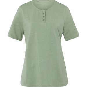 Dames Shirt met korte mouwen in eucalyptus