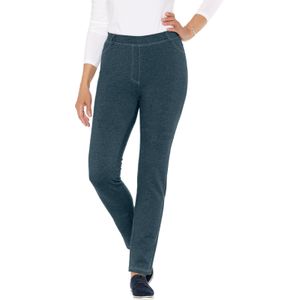 Dames broek in petrol gemêleerd