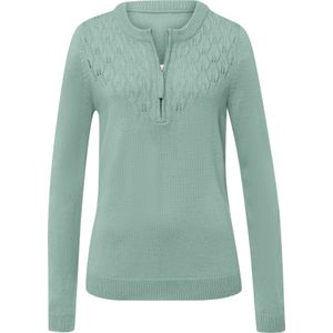 Dames Ajourpullover in kalkmint