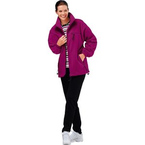 Dames Fleecejack in fuchsia