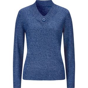 Classic Basics - Gebreide Trui - Royalblauw/Blauw Mêlee - Lange Mouwen