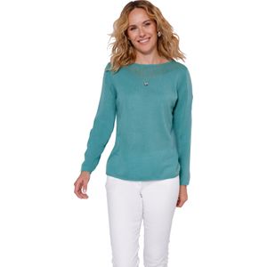Dames Pullover met lange mouwen in oceaan