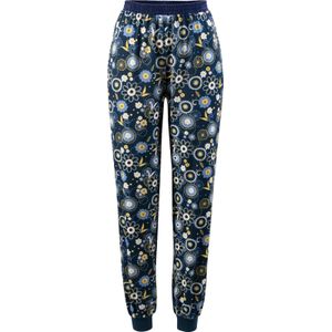 Dames Pyjama-Broek in donkerblauw geprint