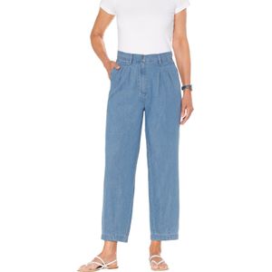 Dames 7/8-jeans in blue-bleached