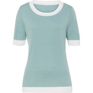 Dames Pullover met korte mouwen in kalkmint