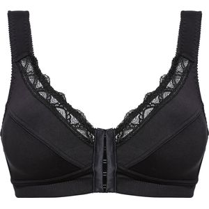 Wäschepur - Dames Beha - Zwart - Zonder Beugel - Voorsluiting