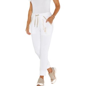 Sportbroek - Grijs - Katoen - Glitterband en Letterprint