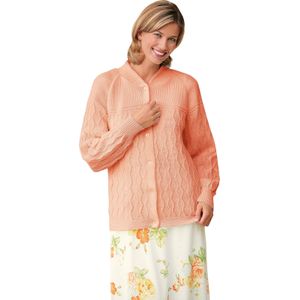 Vesten - Abrikoos - 50% Wol - 50% Polyacryl - Lange Mouwen