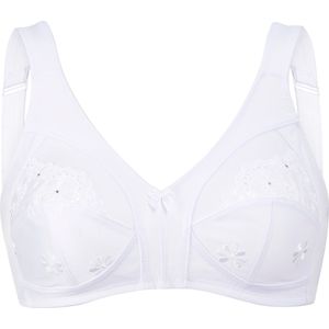 Bralette - Wit - 85% Polyester 15% Elastaan - Brede Bandjes