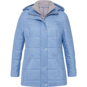 Dames 2-in-1-jack in bleu/steengrijs