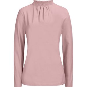 Shirt met opstaande kraag in hortensia