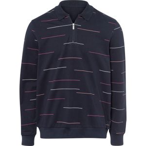 Heren Sweatshirt in marine geprint