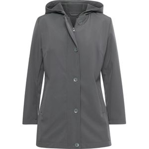 Dames Softshell-jack in antraciet