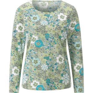 Longsleeve - Gebloemd - Meerkleurig - 100% Katoen